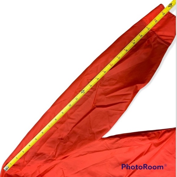 Vintage Single Stitch Men's Red Nylon Windbreaker Jacket by AMEREX Sport-Series - Picture 14 of 15